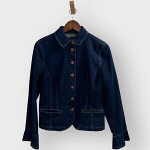 Lauren Ralph Lauren Dark Blue Denim Jean Jacket